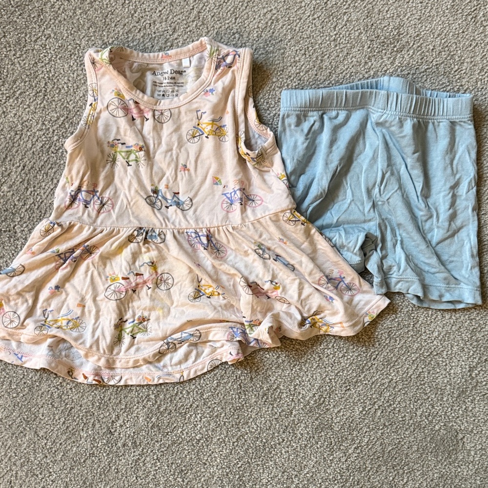 Angel Dear Pink and Blue Kids Matching Set